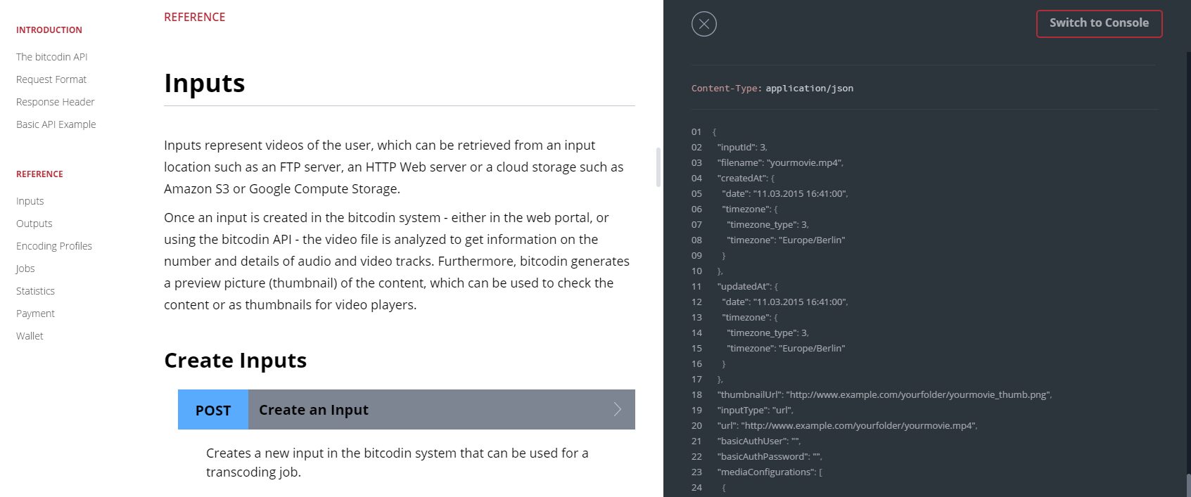 Aditional response from the encoding video api