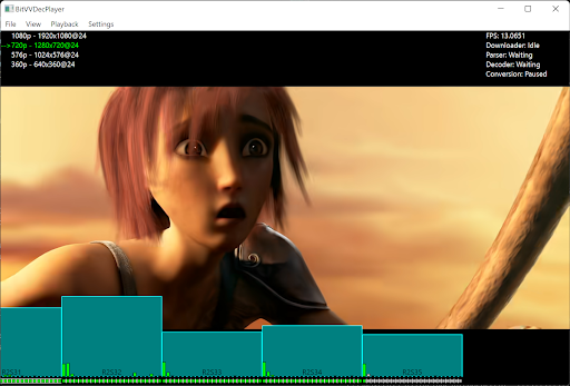 BitvvDecPlayer_VVC Player Performance_Screenshot