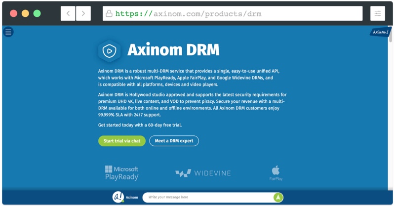 Axinom - DRM Provider