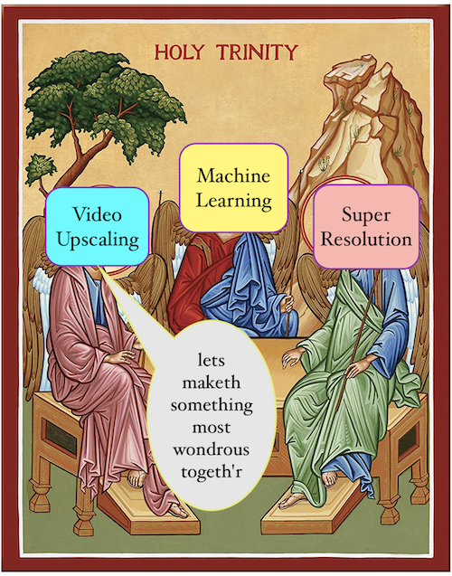 Super-resolution- the holy trinity of upsampling-comic image