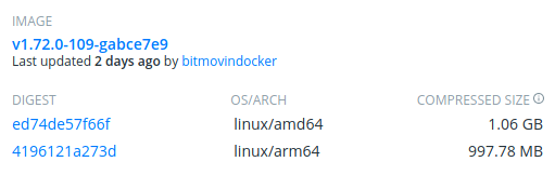 Docker Tags and Images available for use in Docker Hub_Screenshot