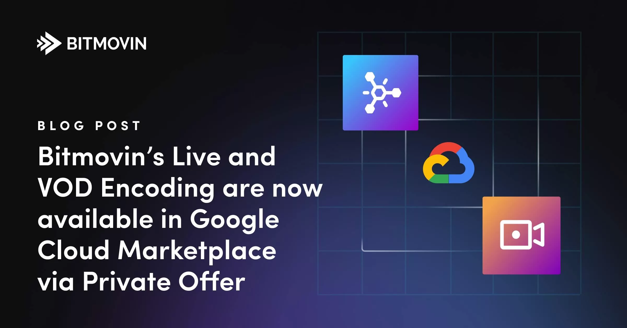 Bitmovins Live and VOD Encoding in Google Cloud Marketplace
