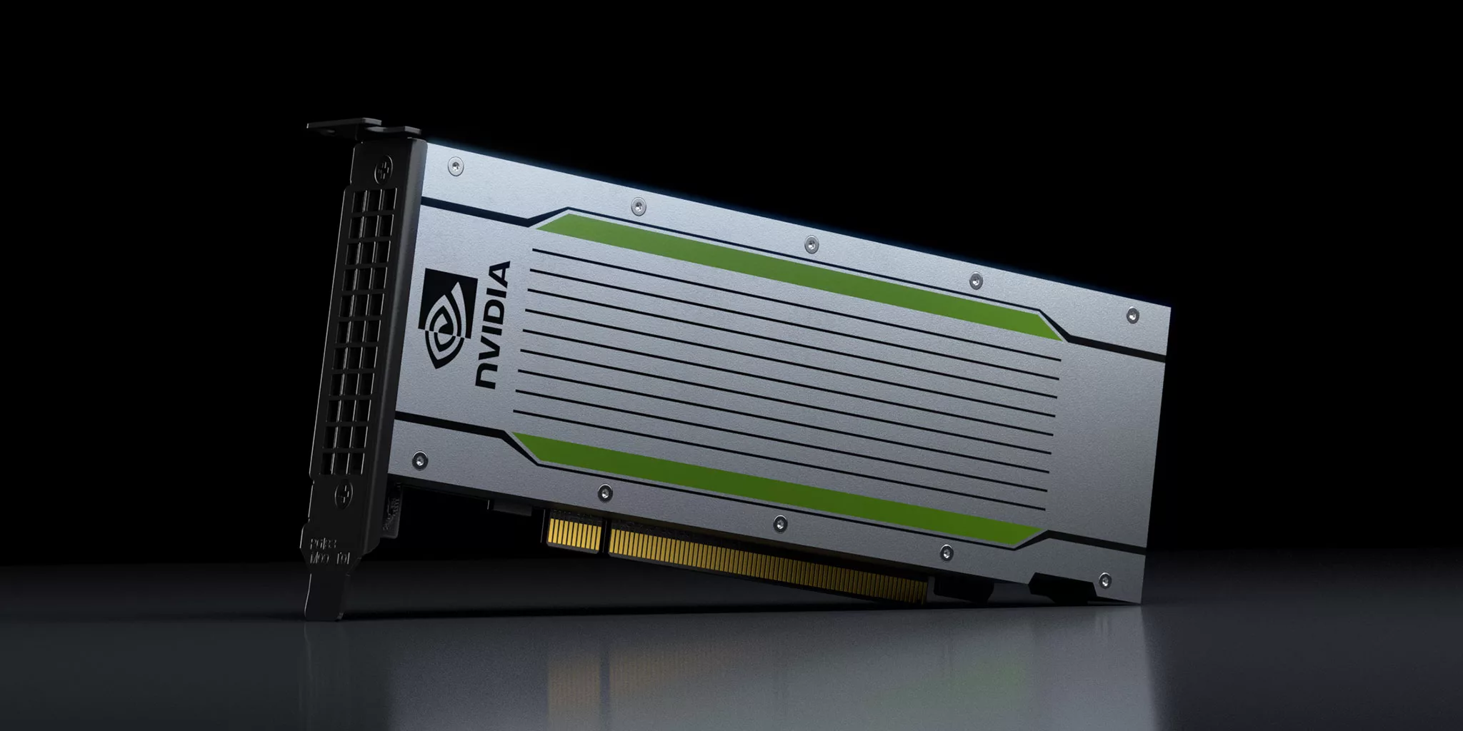 Product feature image of NVIDIA T4 Graphics Processing Unit that is being used by Bitmovin for GPU acceleration of cloud video encoding